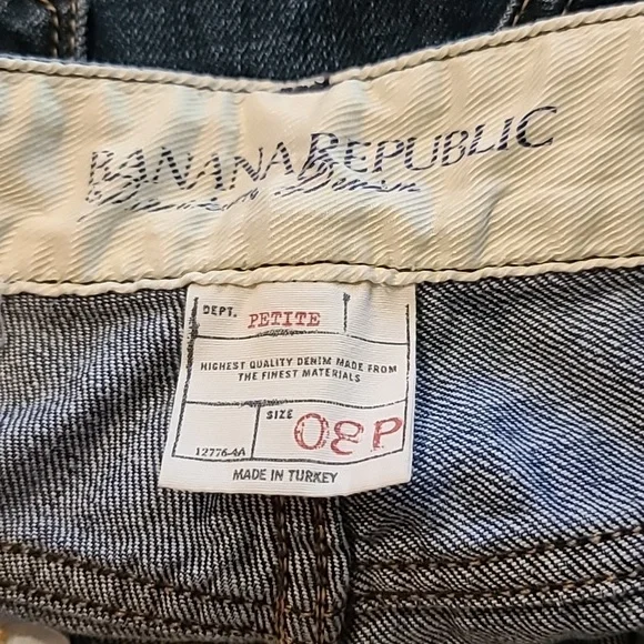 Banana Republic Premium Denim Cropped Cuffed Jeans - Picture 6 of 7